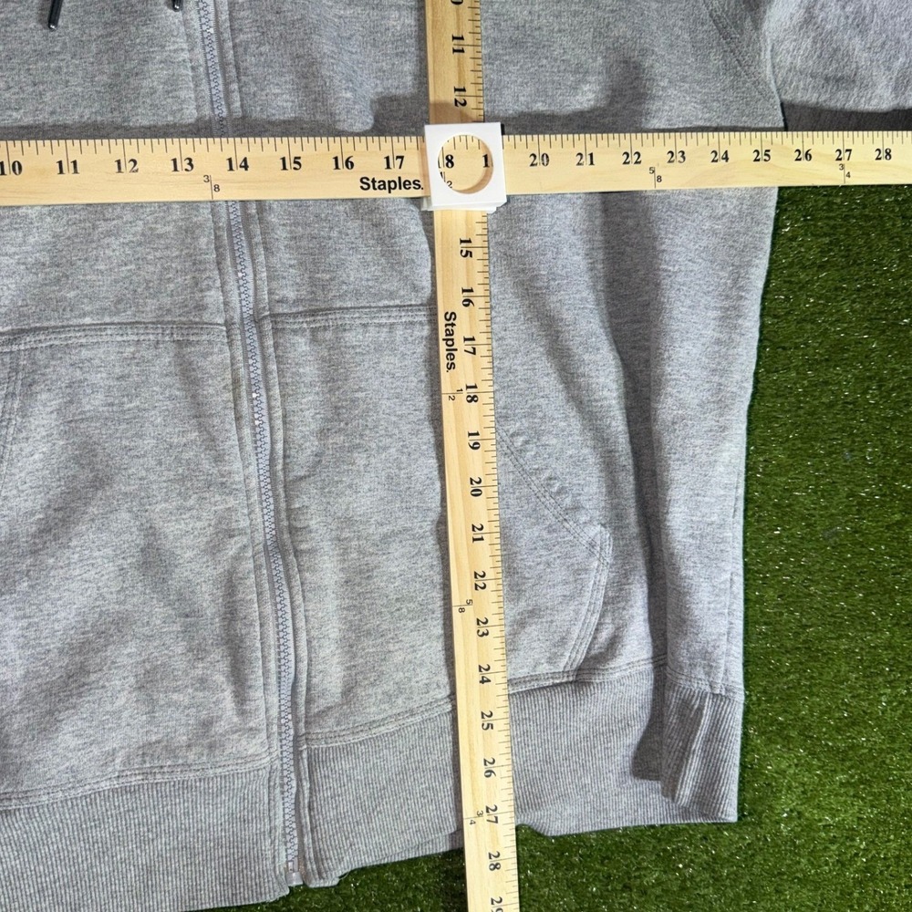 Champion Mens 2XL Full Zip Hoodie Heather Gray Authentic Logo Sweatshirt XLG - Picture 5 of 7
